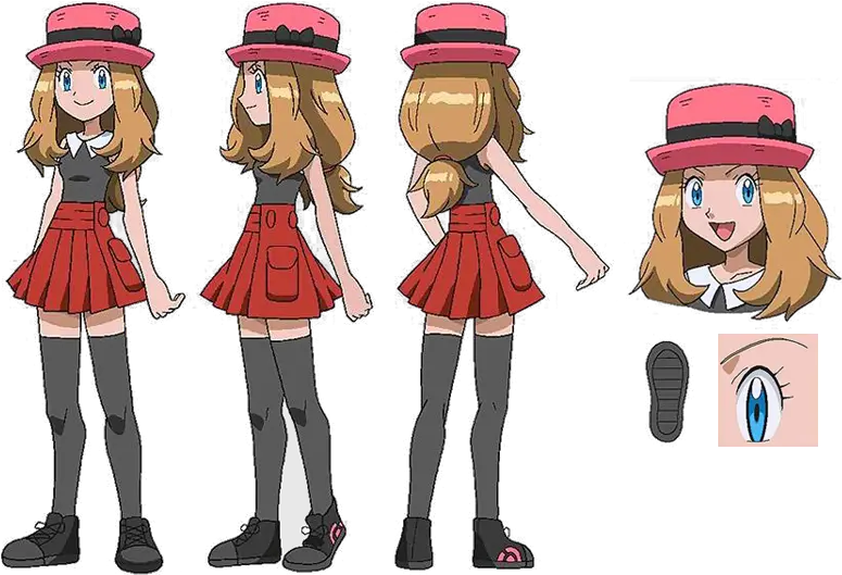 Download Hd Pokemon Serena Short Hair Png Transparent Short Hair Serena Pokemon Short Hair Png