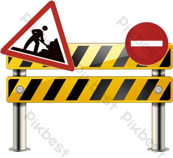 Construction Site Warning Sign Illustration Png Images Psd Yellow Icon