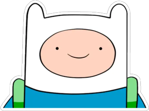 Sticker Maker Finn The Human Adventure Time Happy Png Finn Icon