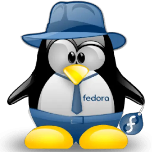 Cropped Fedora Linux Tux Png Fedora Png