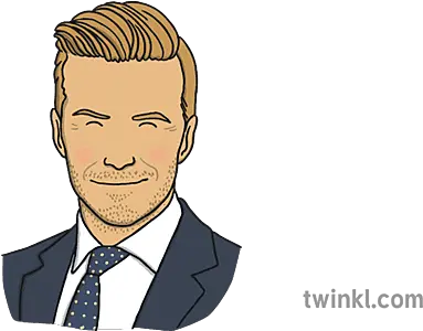 David Beckham Illustration Twinkl Suit Separate Png David Beckham Icon