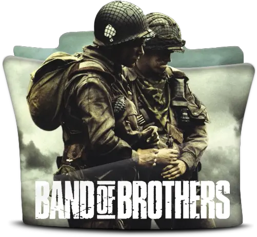 Bandofbrothers2001 Linktree Movie Band Of Brothers Poster Png Tv Show Folder Icon