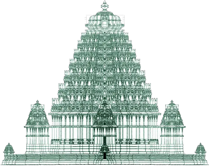 House Of Worship South Indian Temple Drawing Png Temple Png