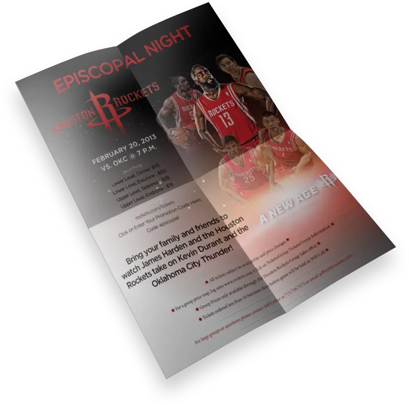 Print Collateral U2014 Ieaglin Designs Horizontal Png Houston Rockets Png