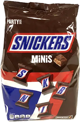 Download Snickers Minis Candy Bars Snickers Fun Size Png Snickers Png