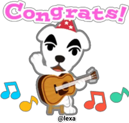 Sticker Maker Animal Crossing Animal Crossing Congrats Png Kk Slider Icon