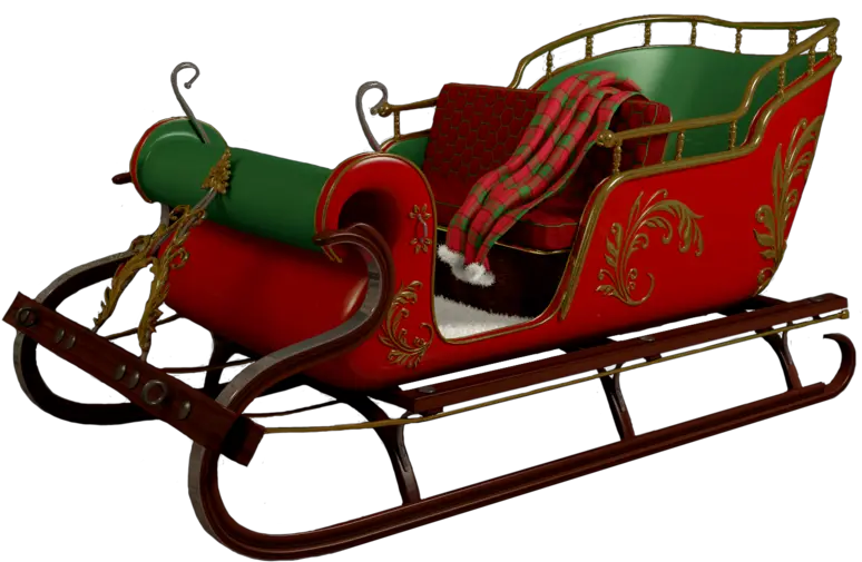 Santa Sleigh Png Real Santa Claus On Sleigh Sleigh Png