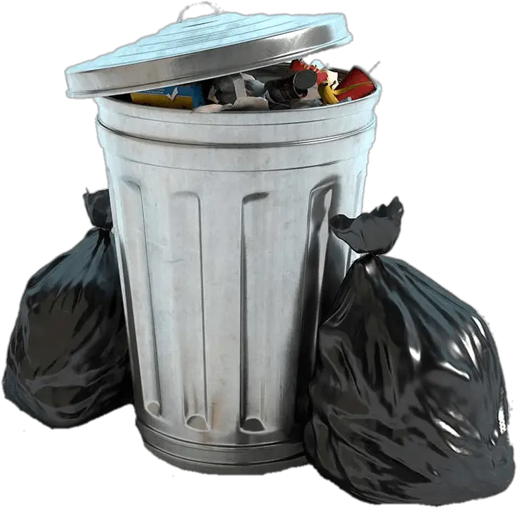 Two Black Bags Transparent Png Garbage Can Png Garbage Png