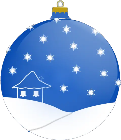 Blue Winter Ornament Ball Png Svg Clip Art For Web Blue Winter Ornaments Transparent File Snow Globe Icon