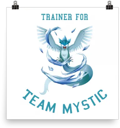 Buy Tee Shirt Pokémon Go Team Mystic 2 From Pokeworldnews Language Png Team Mystic Icon