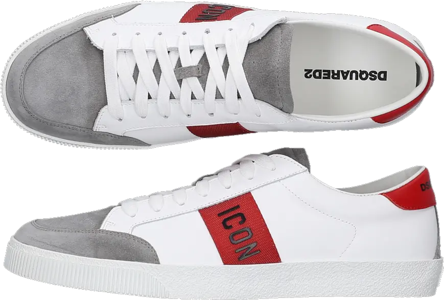 Dsquared2 Sneakers White Icon Casseta Plimsoll Png Tennis Shoes Icon