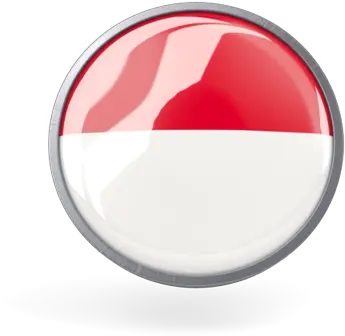 Metal Framed Round Icon Illustration Of Flag Indonesia Solid Png Indo Icon