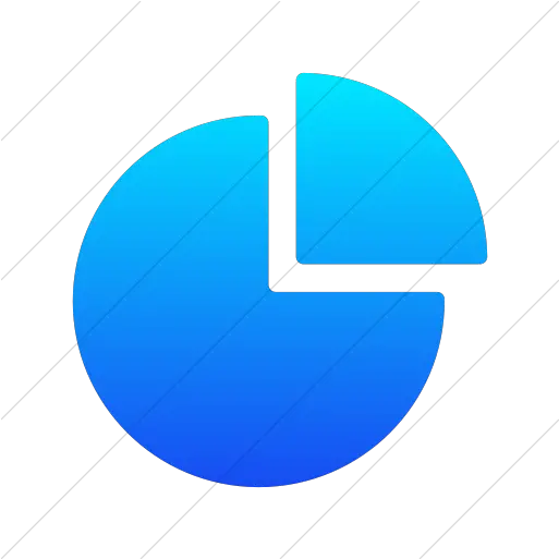 Iconsetc Simple Ios Blue Gradient Foundation 3 Graph Pie Icon Vertical Png Pie Icon