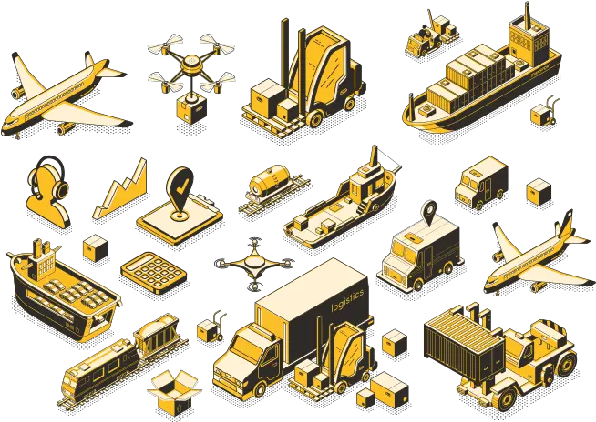 Supply Chain Management System Track Third Party Logistics 3pl Png Make 3d Icon