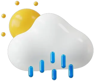 Sunny And Heavy Windy 3d Illustration Dot Png 3d Sun Icon