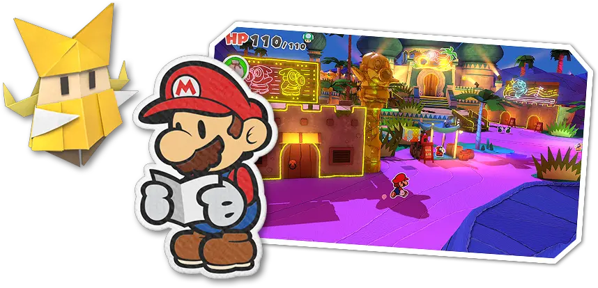 The Origami King Paper Mario The Origami King Artwork Png Paper Mario Png
