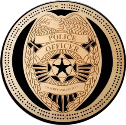 Police Badge Cribbage Board Emblem Png Police Badge Transparent