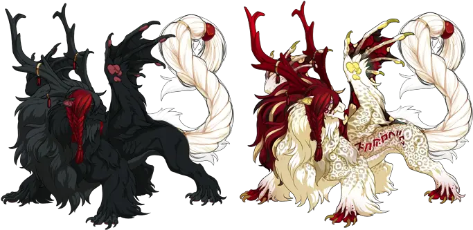 Saintly Braid Tail F Gaoler Accent Skins And Accents Flight Rising Coatl Gaoler Png Braid Png