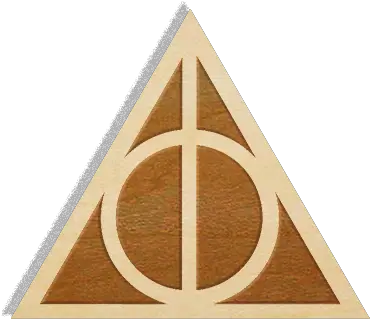 Harry Potter Deathly Hallows Pin Plywood Png Deathly Hallows Png