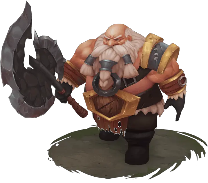 Download Hand Painted Battle Dwarf With Low Poly 3d Game Character Png Paint 3d Transparent