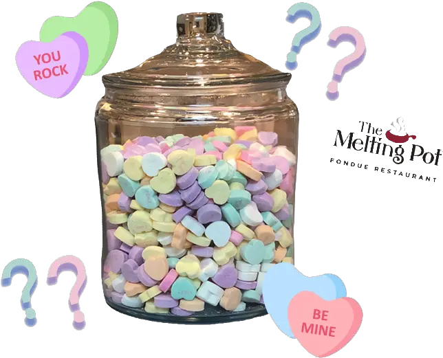 Download Hd How Many Candy Hearts Are In The Jar Heart Many Hearts In A Jar Png Candy Hearts Png