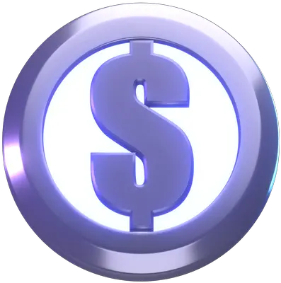 Premium Dollar Coin 3d Illustration Download In Png Obj Or Language Discord Invisible Icon