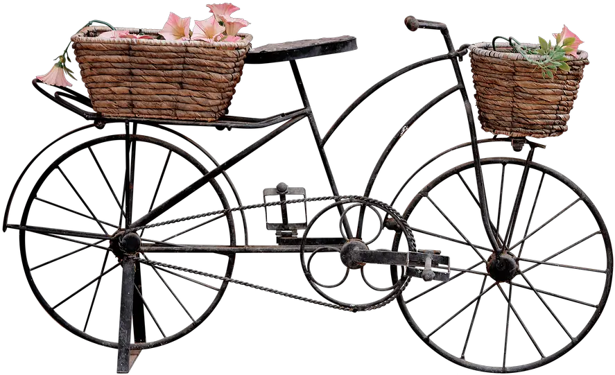 Free Photo Bicycle With Baskets Png Trim Bike Bicicleta Com Cesta Png Bike Wheel Png