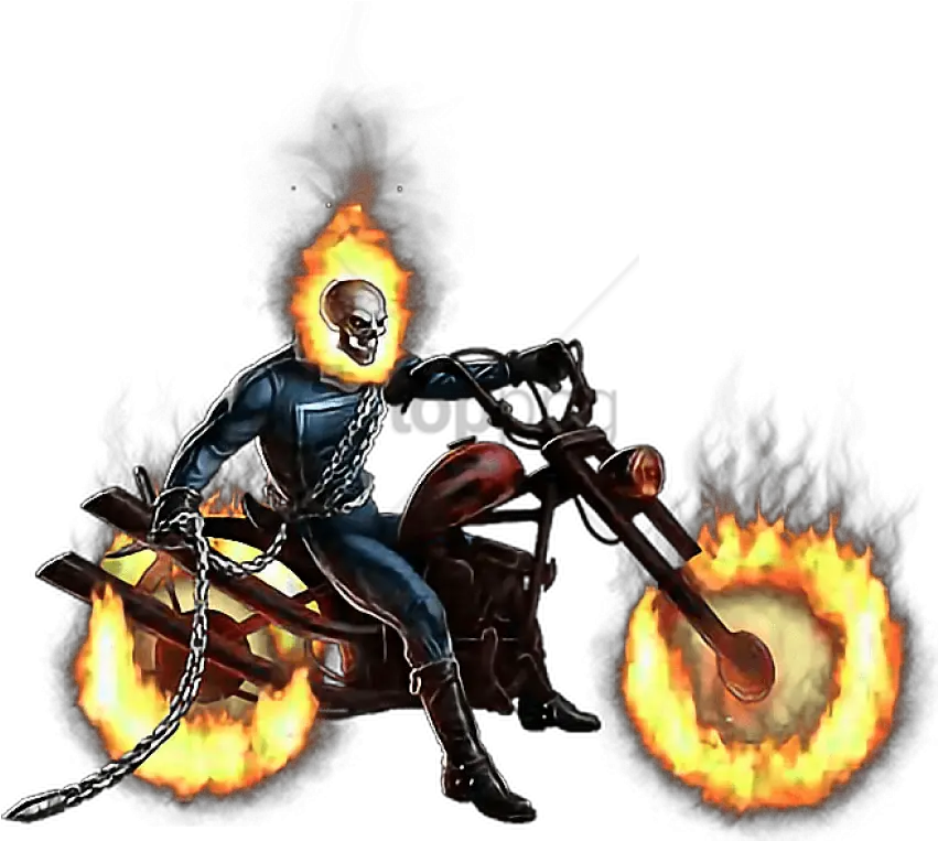 Download Freetoedit Motorcycle Ghost Rider Marvel Avengers Alliance Png Ghost Rider Png