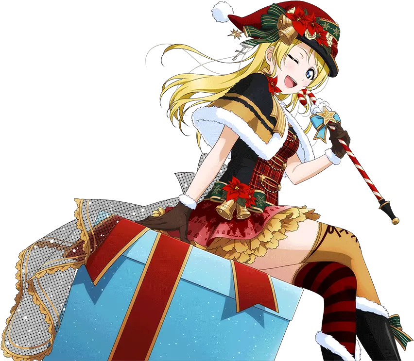 Ayase Eli And 1 More Love Live Christmas Wallpaper Iphone Png Eli Ayase Transparent