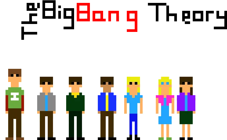 The Big Bang Theory Pixel Art Maker Big Bang Theory Pixel Art Png Big Bang Png