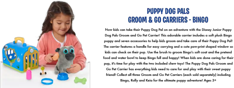 Puppy Dog Pals Bingo Groom Animal Figure Png Puppy Dog Pals Png