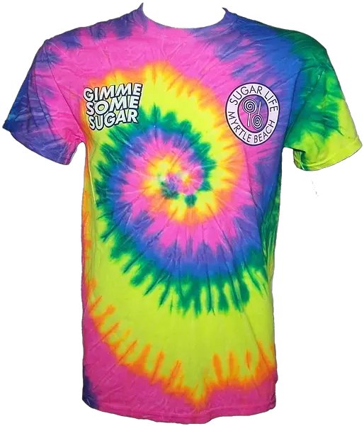 Rainbow Tie Dye Gimmie Some Sugar Life Candy Short Sleeve Png Tie Dye Png