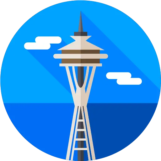 Space Needle Space Needle Logo Seattle Emoji Png Space Needle Logo