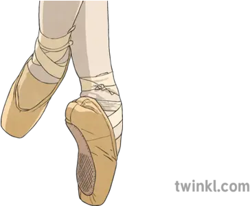 Ballet Feet Illustration Twinkl Ballet Flat Png Feet Transparent