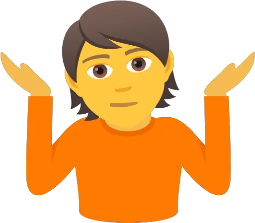 Emoji Person Shrugging Shoulders To Emoji Persona Png Shrug Emoji Transparent