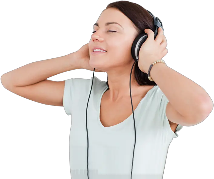 Girl With Headphone Png Transparent Girl With Headphones Png Headphone Png