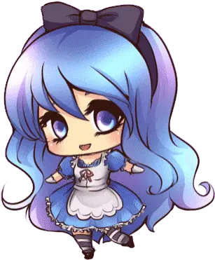 Top Fairy Tail Stickers For Android U0026 Ios Gfycat Anime Blue Chibi Girl Png Fairy Tail Transparent