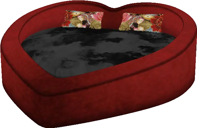 Heart Shaped Bed Sofa Bed Png Bed Png