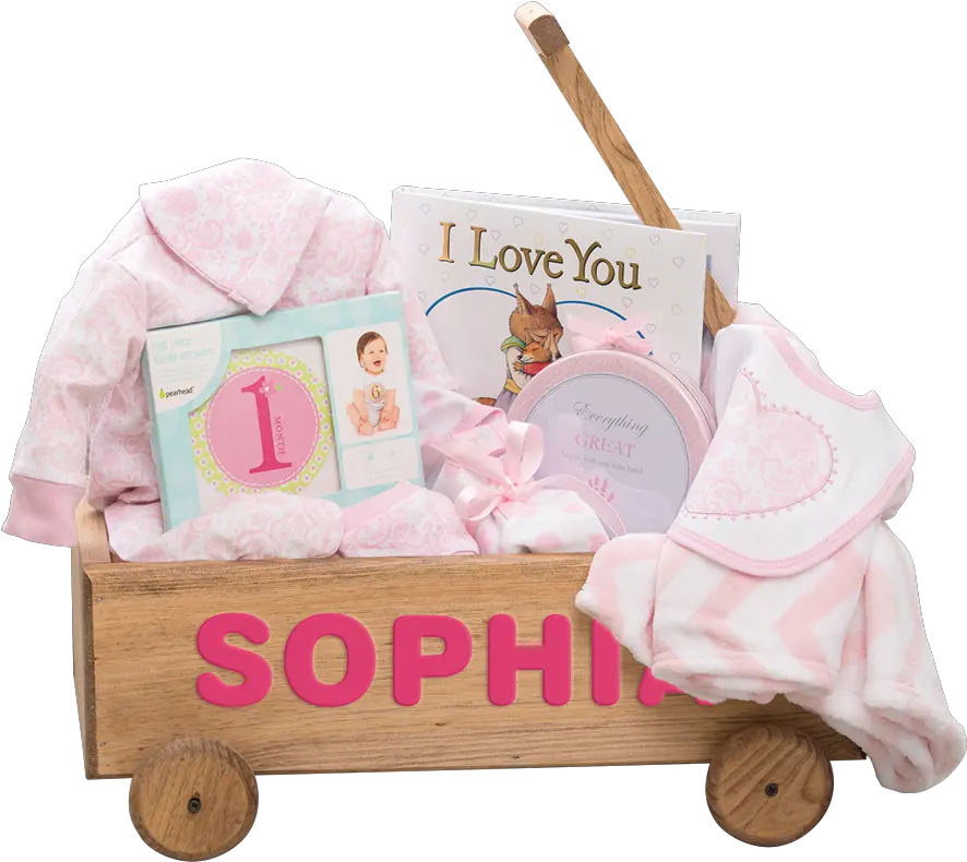 Baby Girl Wooden Wagon Baby Toys Png Wagon Png