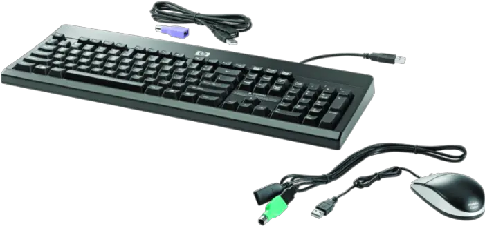 Hp Usb Ps2 Washable Keyboard And Mouse Ps 2 Keyboard And Mouse Png Computer Mouse Transparent