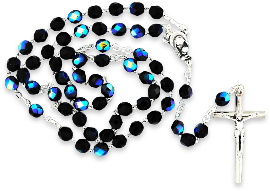 Crystal Aurora Borealis Rosary Beads Bead Png Aurora Borealis Png