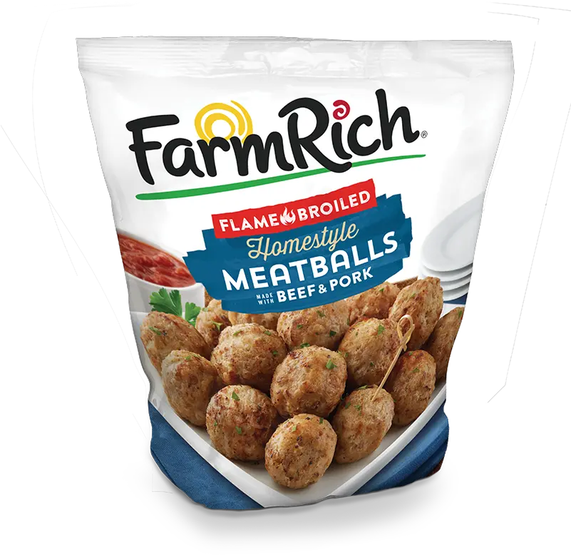 Farm Rich Homestyle Meatballs Frozen Meatballs Png Meatball Png