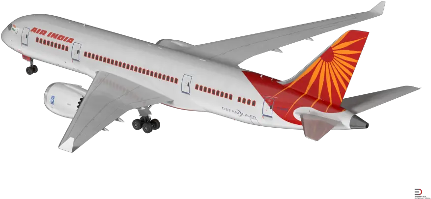 Royalty Free 3d Model Airplane Air India Png Boeing Png