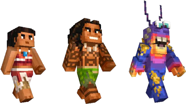 Moana And Xbox Characters Come To Minecraft Minecraft Moana Skin Pack Png Moana Png Transparent