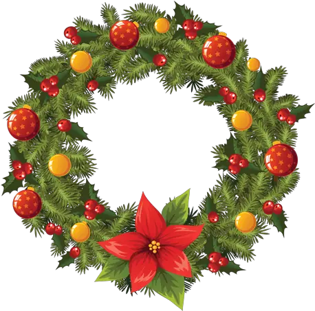 Download Tubes Christmas Christmas Wreath Png Png Image Christmas Wreath Vector Free Christmas Wreath Png png