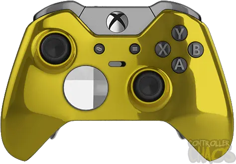Xbox One Elite Chrome Gold Xbox One Controller Elite Custom Blue Png Xbox Controller Png