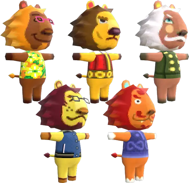 3ds Animal Crossing New Leaf Lions The Models Resource Png Animal Crossing New Leaf Icon