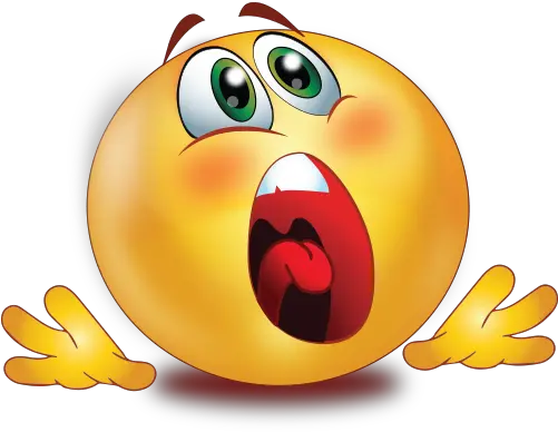 Shouting Frightened Scared Face Emoji Emoji Png Scared Emoji Png