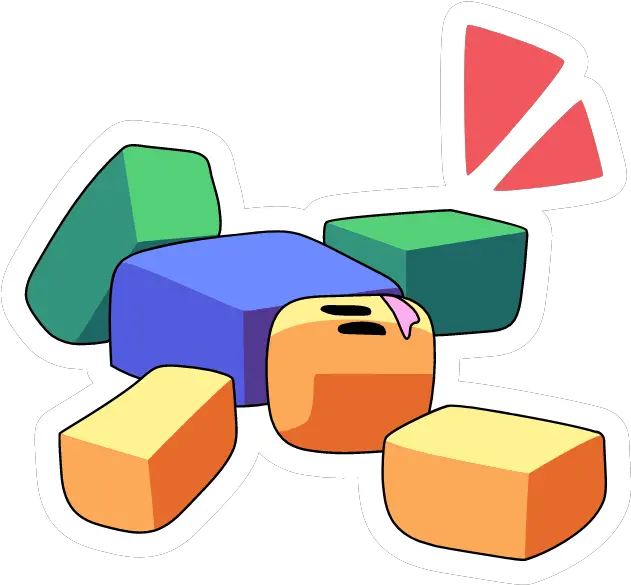 Roblox Broken Noob Sticker In 2020 Roblox Noob Sticker Png Oof Transparent