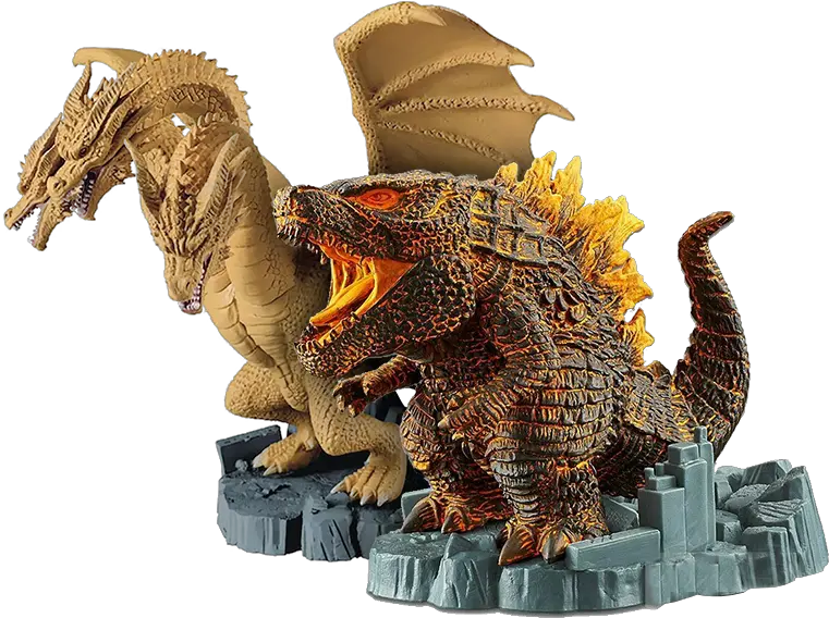 For Fans By Fansgodzilla Bundle King Ghidorah Figur 2019 Png Godzilla Png
